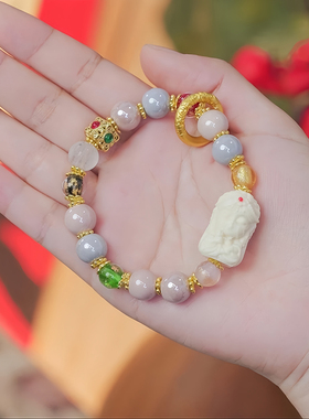 灵隐扎基拉姆灰灰瓷手串