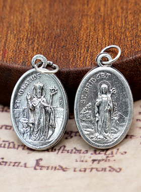 依纳爵2.2厘米双面吊坠