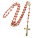 玫瑰念珠6mm红纹玉髓链式 金色意大利进口配件意卡米诺男女同款
