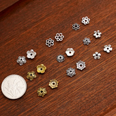 古金色 可选一包饰品配饰 式 银色花托花瓣配件多款 尺寸款