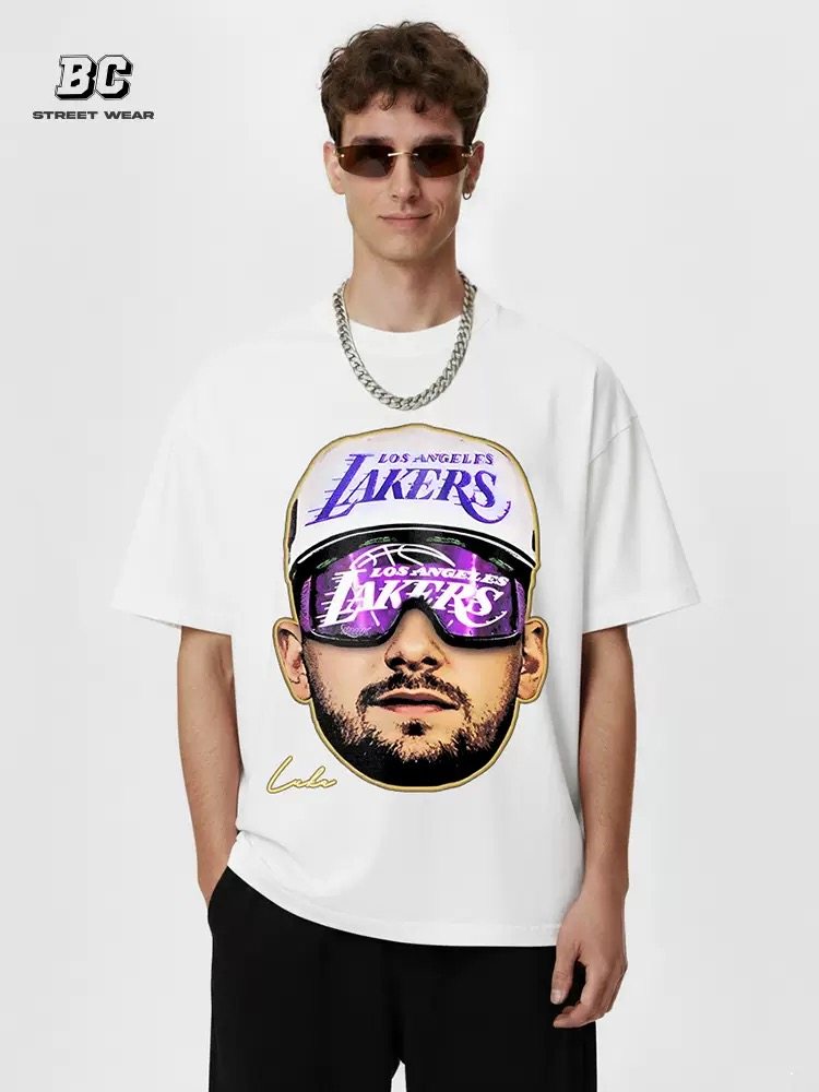 美式复古篮球星东契奇Luca Doncic水洗做旧宽松重磅纯棉短袖T恤男,男装,T恤,淘宝优惠券,粉丝福利购,淘宝优惠卷