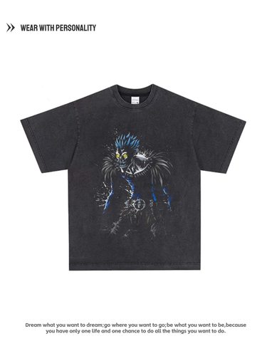 死亡笔记DEATH NOTE琉克短袖T恤男女动漫anime暗黑系二次元长袖