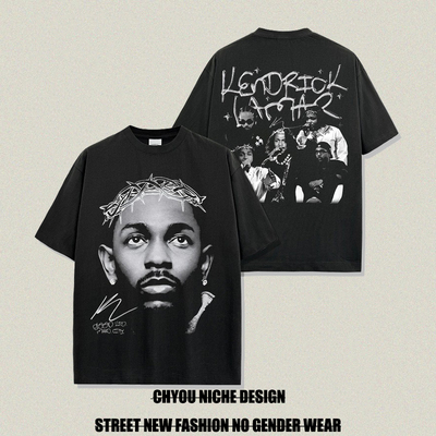 美式复古嘻哈KendrickLamar短袖