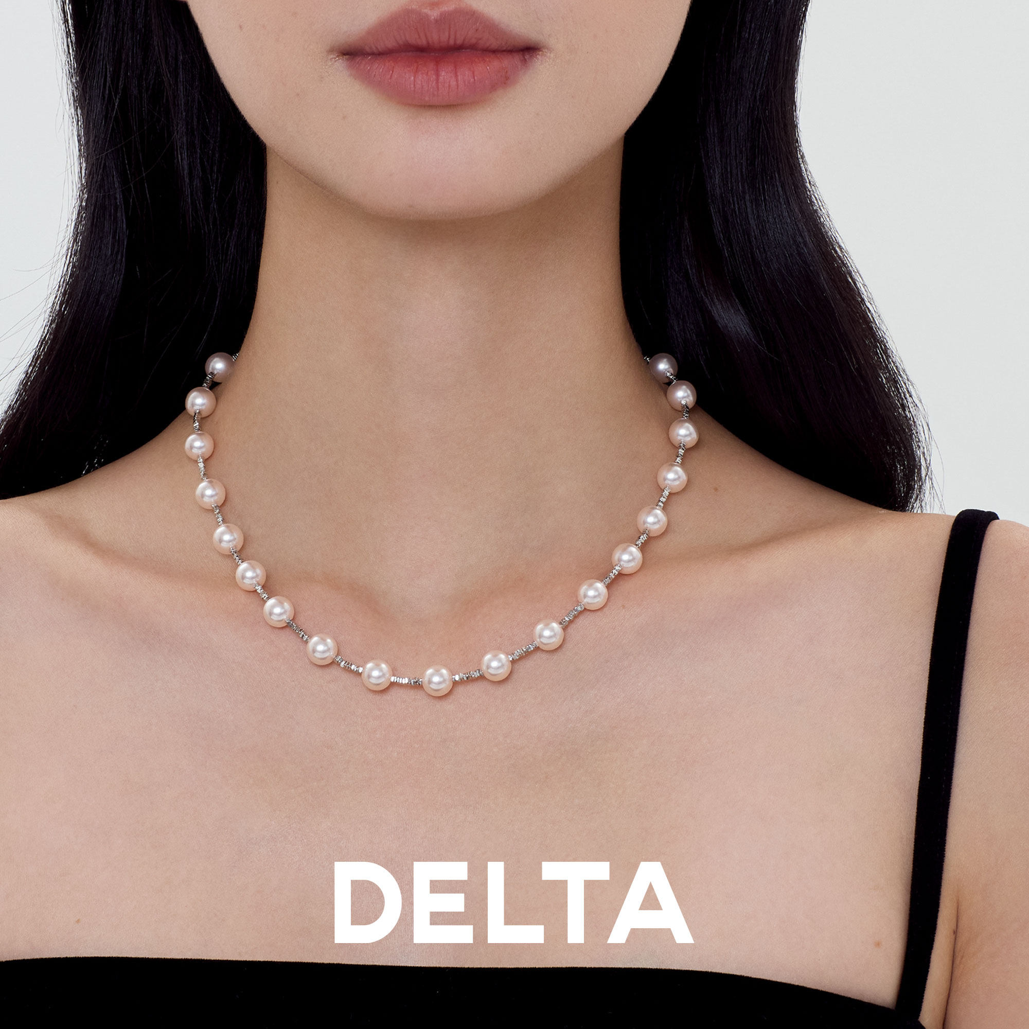 珍珠碎银子项链颈链女款2025新款爆款高级感轻奢小众锁骨链粉色,饰品/流行首饰/时尚饰品新,项链,淘宝优惠券,粉丝福利购,淘宝优惠卷