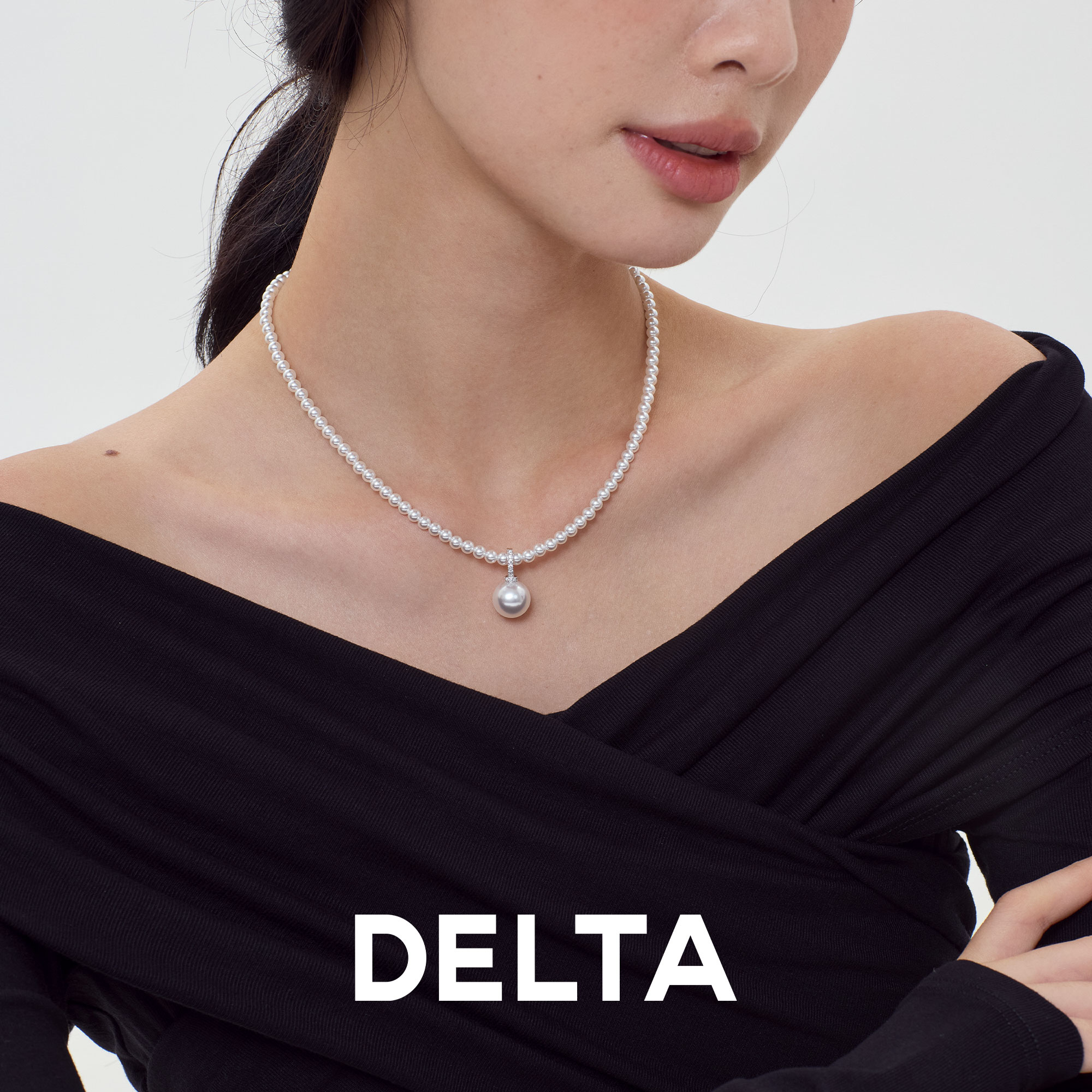 串珠奶嘴扣珍珠项链高级感轻奢