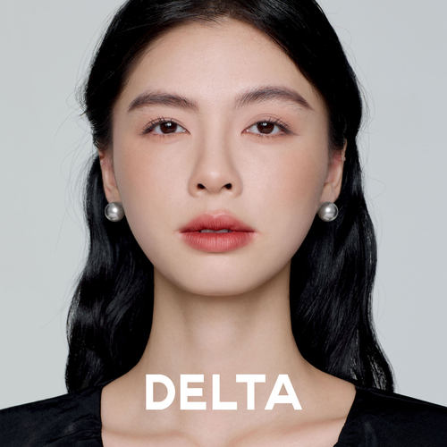 DELTA高亮铂金灰珍珠耳钉