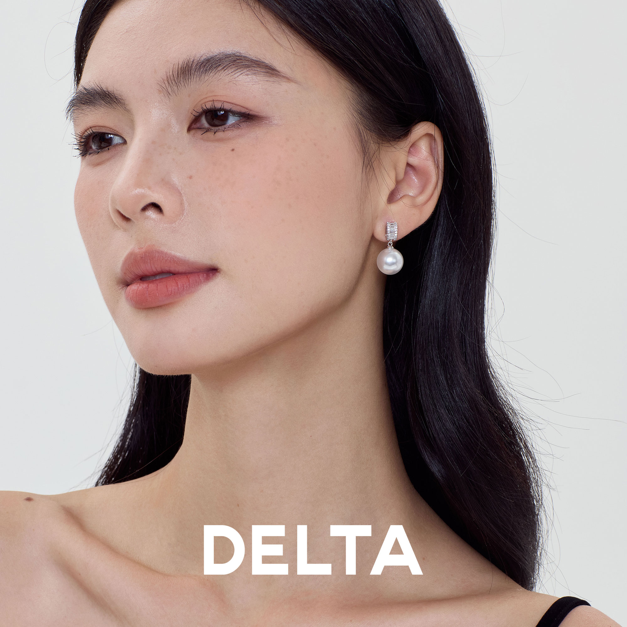 锆石珍珠耳环精致独特漂亮