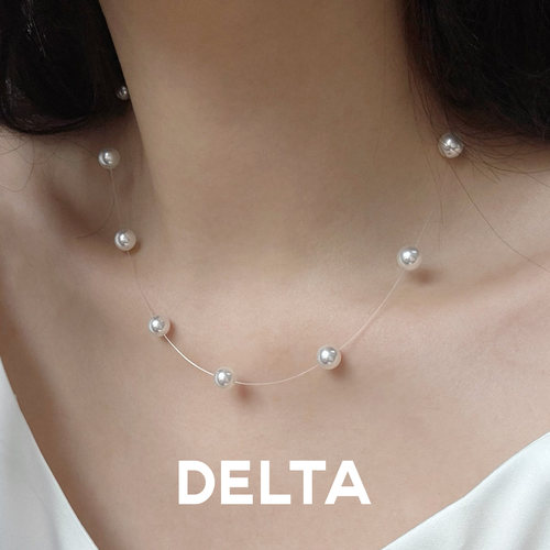 珍珠项链925纯银锁骨链气质简约