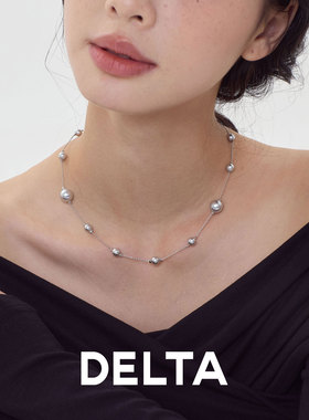 DELTA珍珠项链颈链2025新款