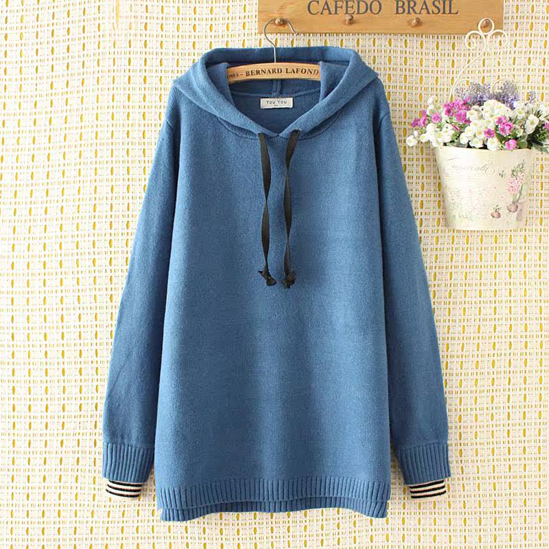 加肥加大码女装2018秋冬新款韩版宽松胖mm连帽针织毛衣卫衣200斤在类目 女装/女士精品, 大码女装中 - 来自Buy2taobao.com提供专业的淘宝代购服务