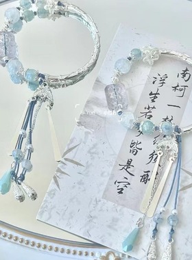 新中式手链串珠编织绳古风清冷手串女复古宫廷风百搭清新手饰时尚