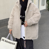 冬新款学生情侣棉服灯芯绒加厚夹棉彩虹挂件213-1p138控158my18，男装棉衣，星座213-1