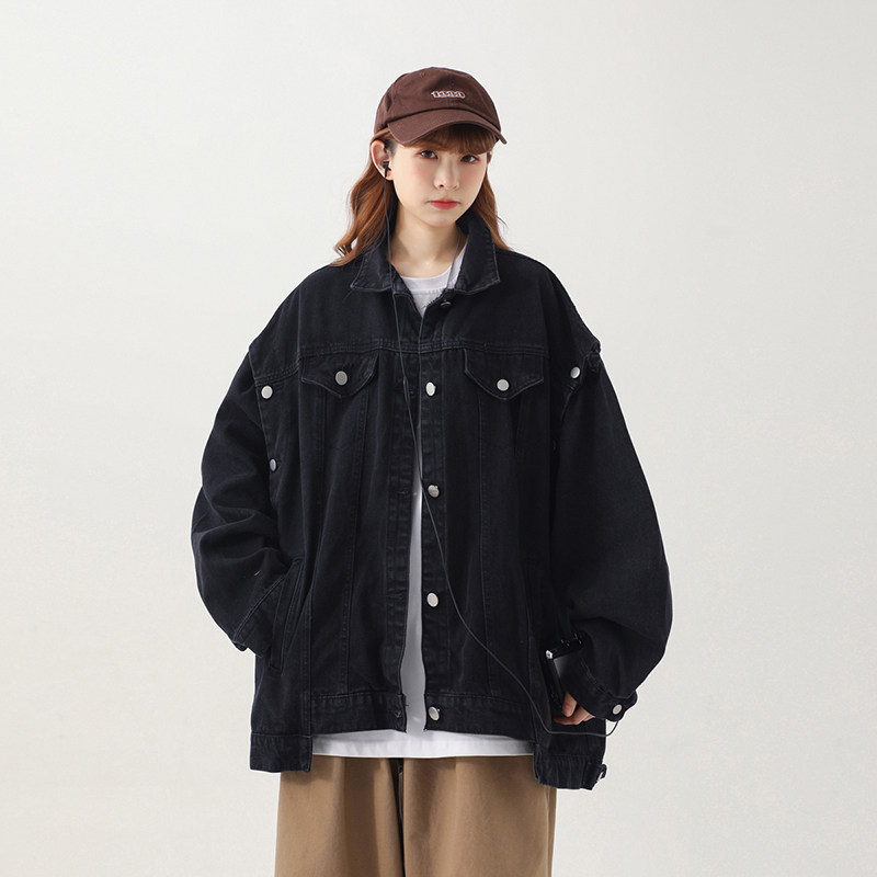 新款解构风可拆卸两穿牛仔夹克马甲213-1p98控118精品做工jk118,女装短外套,星座213-1
