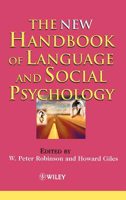 【预售】the new handbook of language and social psychology
