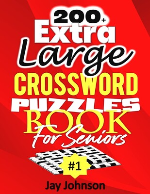 【预售】200  extra large crossword puzzle book for seniors