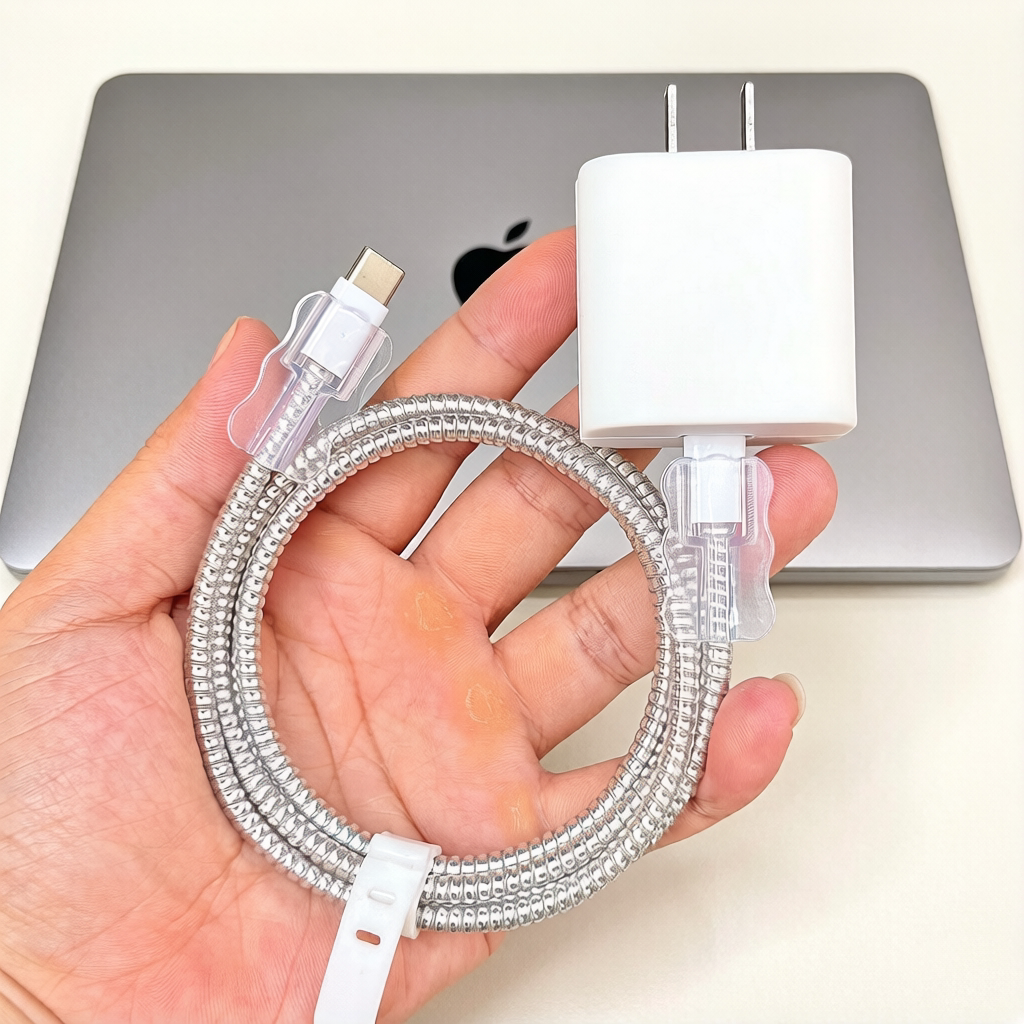 适用苹果笔记本MacBook NEO 20W充电器电源壳数据线保护套缠绕绳