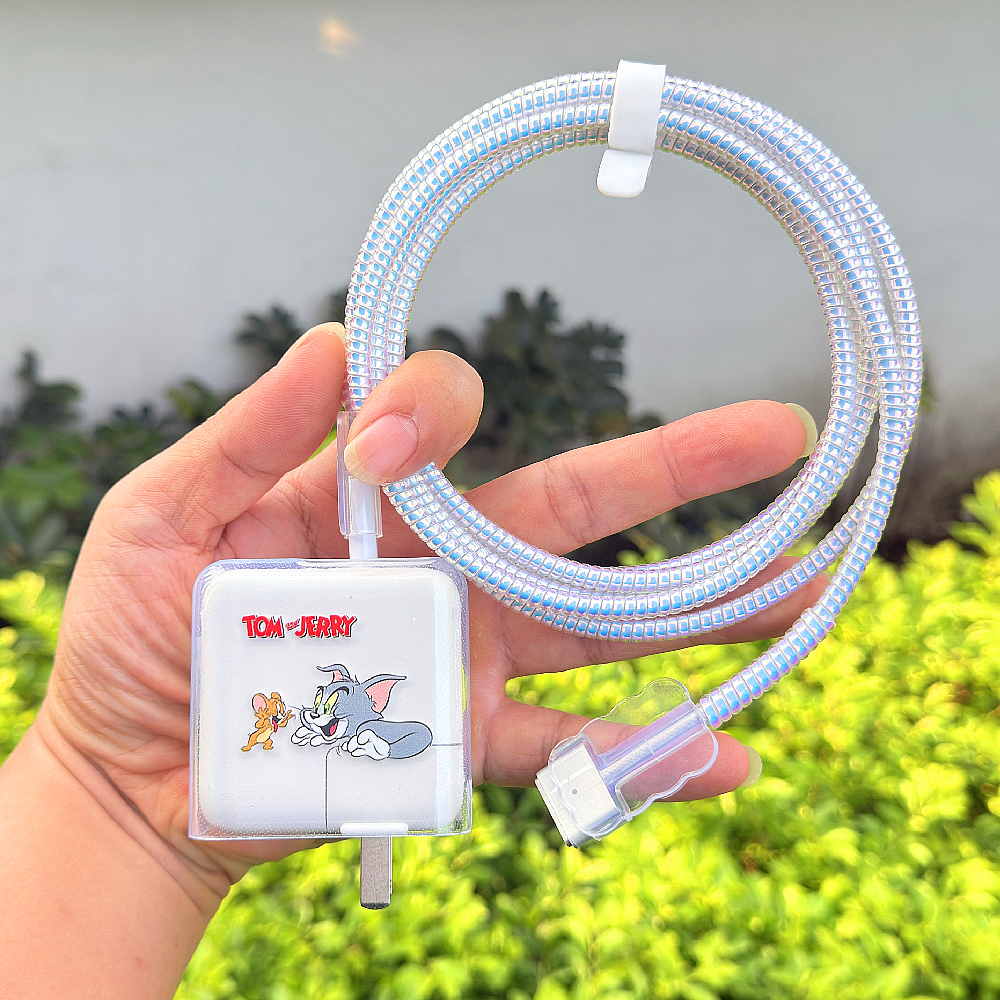 适用苹果笔记本MacBook Air电脑30W 35W充电器M4 M3数据线保护套