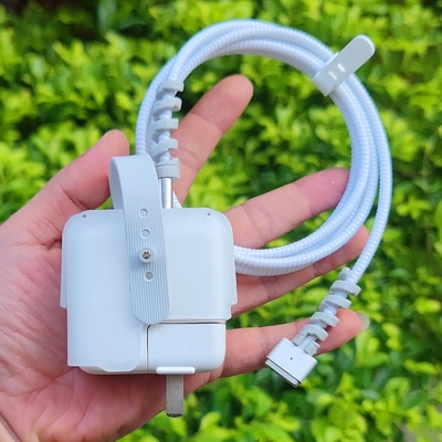 苹果Macbook M2 M3 M4 Pro数据线保护套30/35/70W电源Air充电器壳