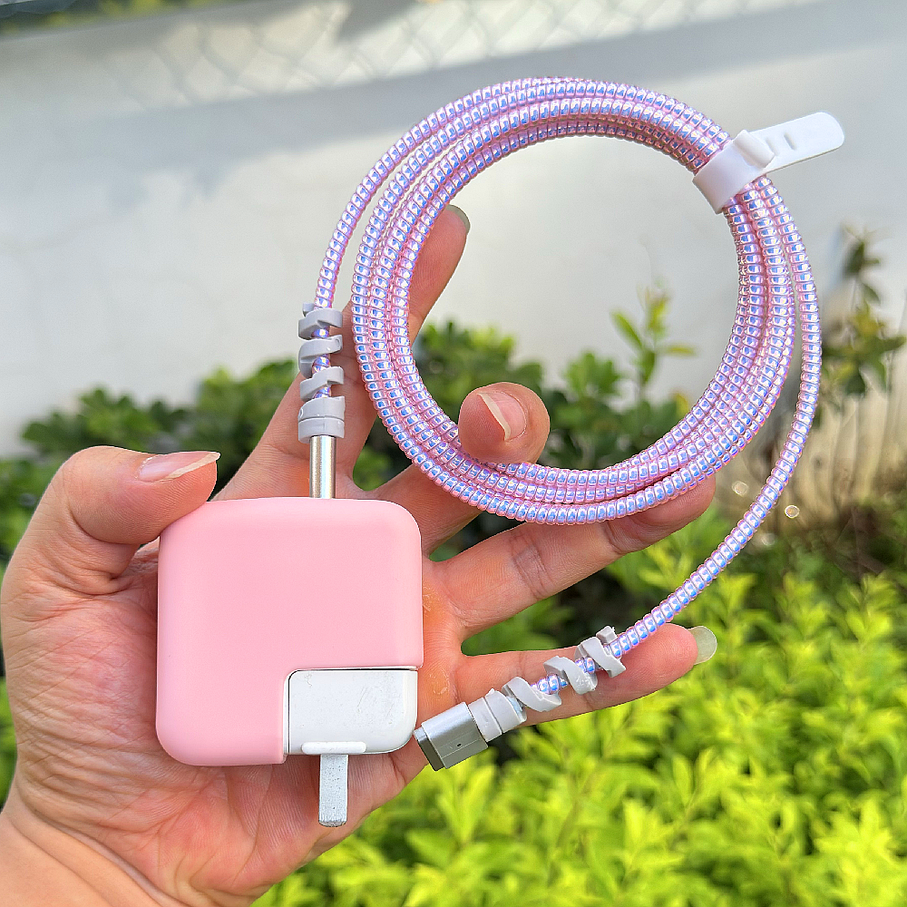 适用苹果笔记本Macbook电源壳M2 M3 M4 M5数据线保护套充电器绕绳