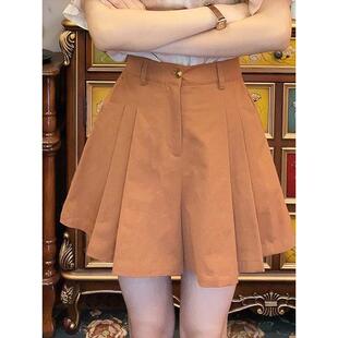 复古港味显瘦百搭高腰短裙裤女2026新款爆款夏季半身裙阔腿0311r