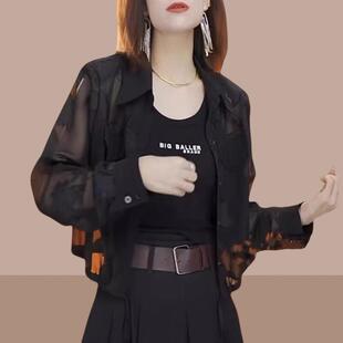 短款 冰丝防晒衣女夏季 小个子雪纺上衣开衫 外套2026新款 0325e 薄款