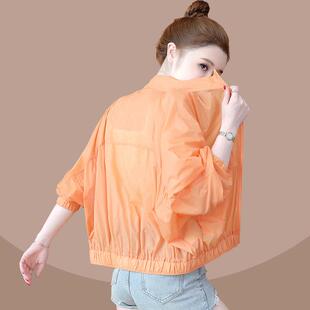 户外薄款 短款 小个子休闲防晒衫 韩版 夹0325e 防晒衣女外套宽松新款