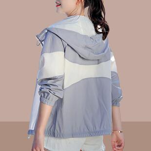 外套连帽宽松显瘦透气爆款 UV0330r 服冰丝凉感户外开衫 防晒衣女款