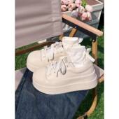 女小白鞋 日系厚底奶2026新款 休闲增高板鞋 春季 韩版 百搭松0206k