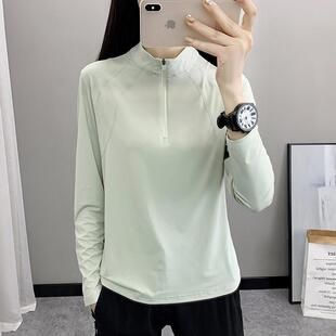 薄款 冰丝速干衣女夏季 户外登山运动透气T恤跑步快干0325e 新款 夏季