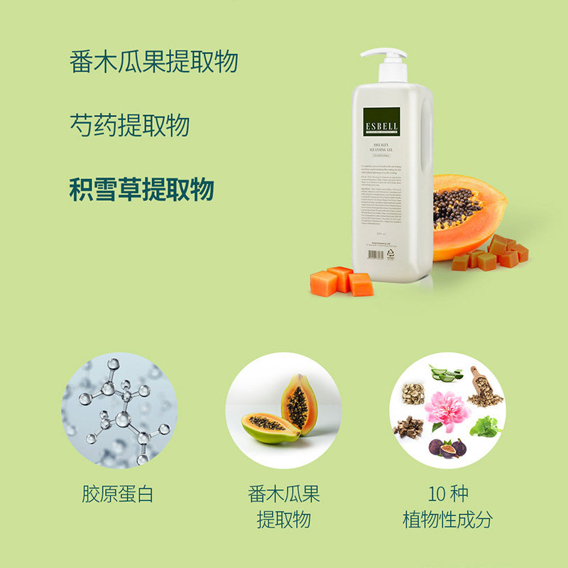 奥拉克艾丝博尔清洁凝胶1000ml洗面奶啫喱