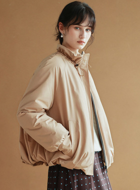 相对纶/年轻感/媲美羽绒3M新雪丽/防泼水/新款短款花苞型夹克棉服