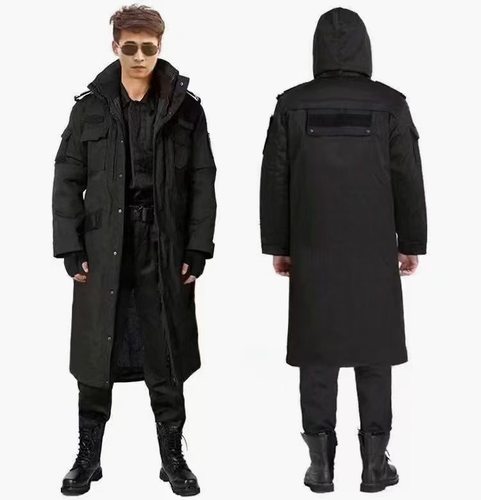 冬季保安保暖上衣防寒大衣加长