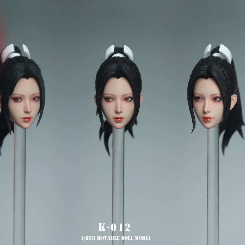 1/6格斗美女头雕舞可动眼