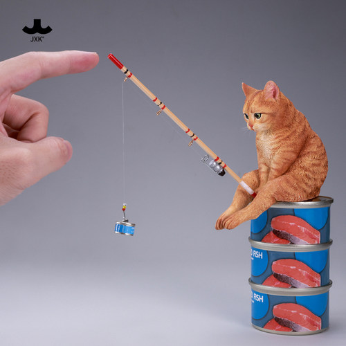 JXK钓梦小猫静态动物模型