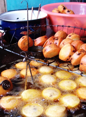 油炸粑油粑粑香油粑 贵州铜仁沿河思南印江重庆湖南特产美食小吃