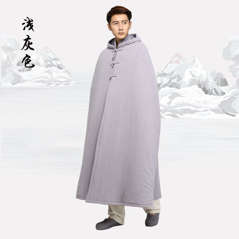 SHANG YUAN SEVEN COUPLES LINEN AND COTTON MEDITATION CLOAK LAY MONK MEDITATION CLOTHES MEDITATION CLOAK MONK MONKS MONKS MEDITATE
