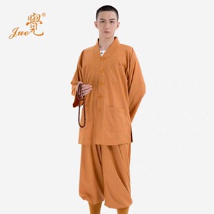 觉牌僧服短褂套装小褂春秋男女出家人僧衣僧袍比丘尼和尚服TC棉