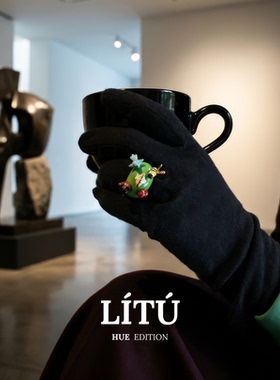 LITU黎图铜镀金珐琅戒指欧美风
