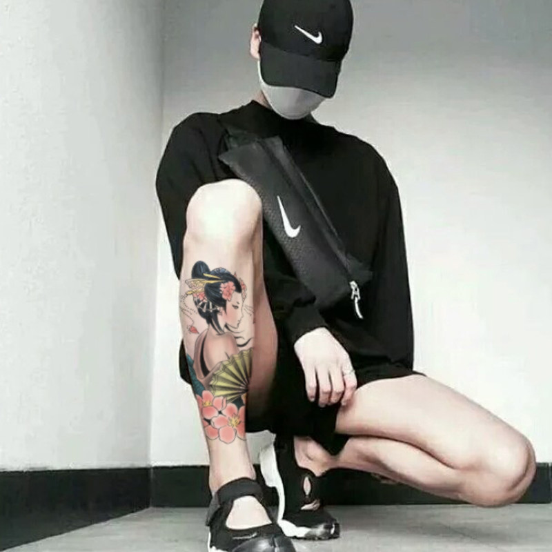 【天天特价】戏子纹身贴男女防水持久欧美花腿花臂仿真彩绘纹身贴