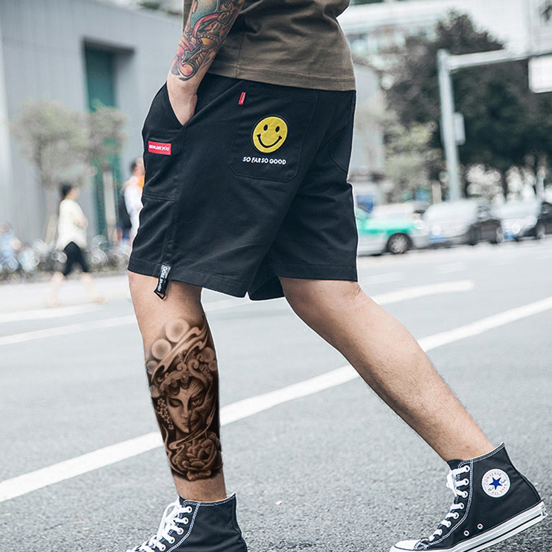 纹身贴防水男花腿部花臂霸气凶悍仿真刺青贴遮盖伤疤刺青纹身贴纸