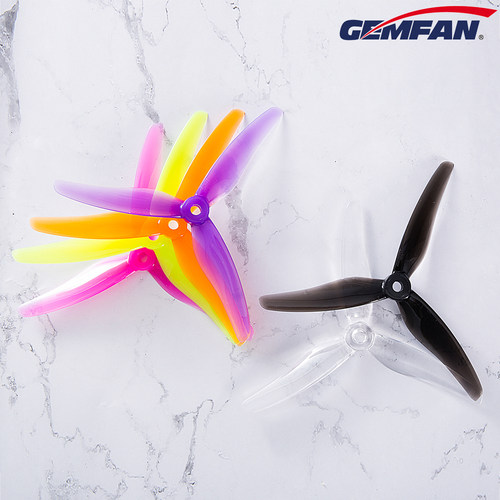 乾丰 Gemfan  51433 高效耐炸 穿越机5寸三叶正反桨