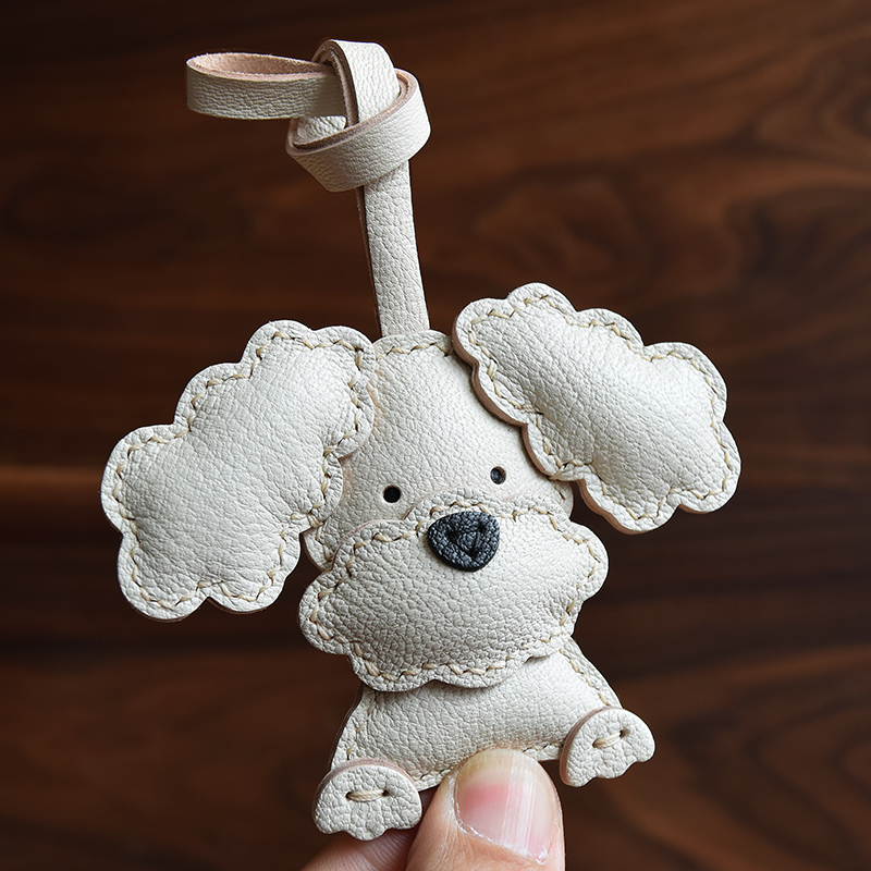 包包后视镜挂饰手工真皮