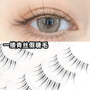 兔奶奶fk26新款小恶魔假睫毛自然仿真仙子毛5对装女团根根分明