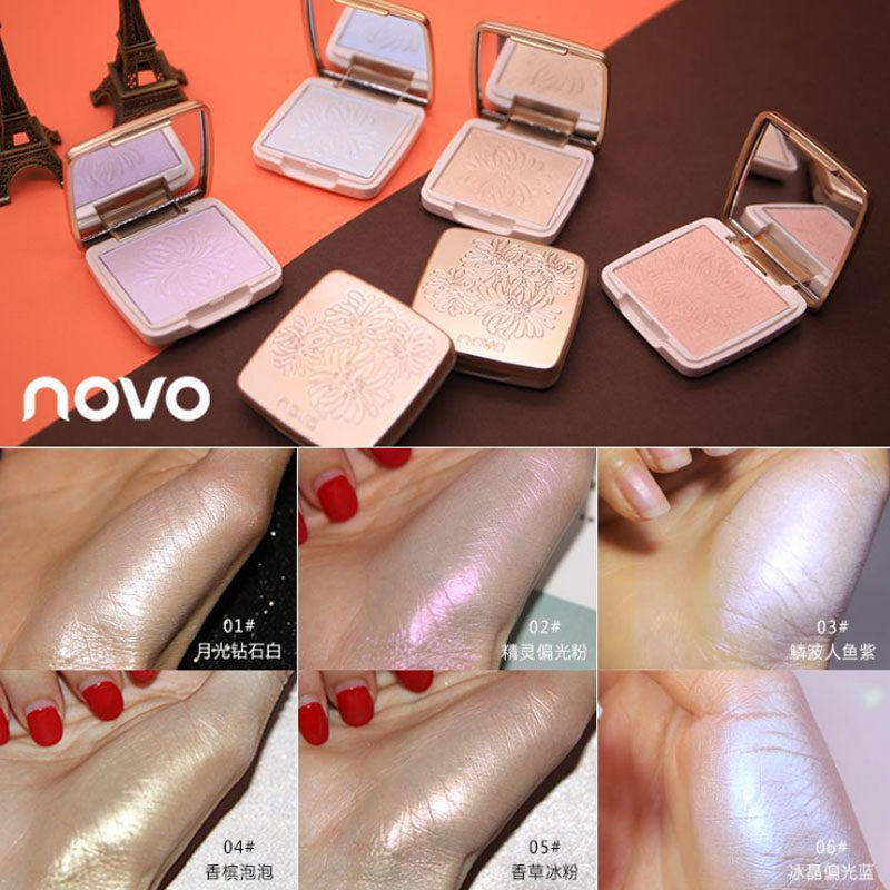 Novo High-light powder Put glitter three-dimensional Brighten skin colour Trimming Silhouette Pearl champagne Biying beginnerin the Makeup/Perfume/Beauty tools , Powder  category - from Buy2taobao.com to provide professional Taobao agent buy service