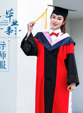 巴贝仕导士服毕业礼服 文科垂布学士服学士帽学生装导士服学位服
