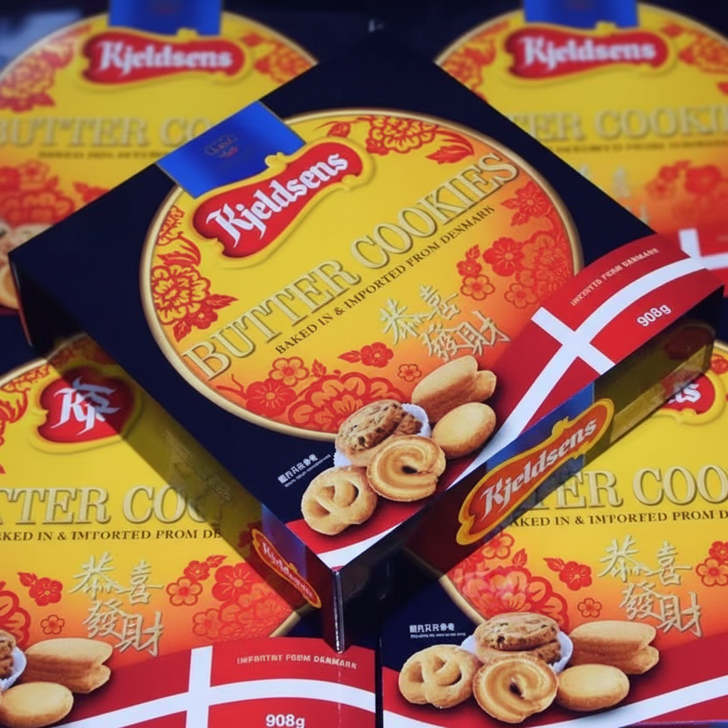 香港蓝罐Kjeldsens曲奇饼干908g