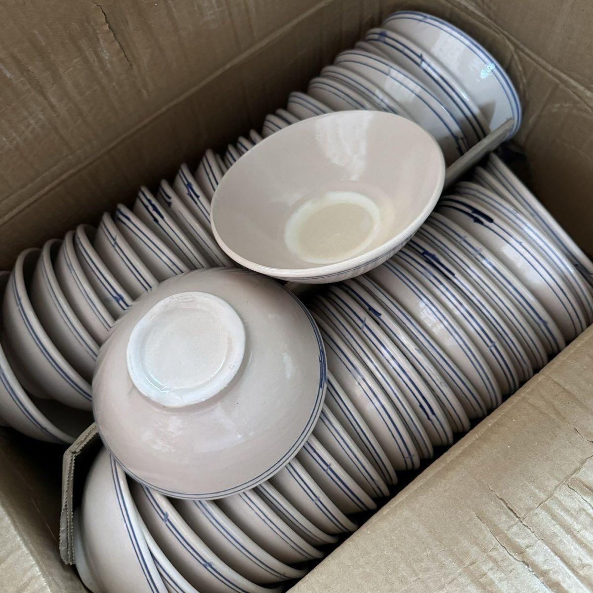 6/10 老式粗糙 蓝边小号碗耐高温釉下彩耐高温复古风陶瓷碗碟,餐饮具,碗,淘宝优惠券,粉丝福利购,淘宝优惠卷