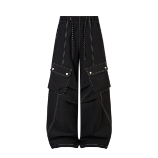 直筒休闲裤 2025秋季 高街潮流男女宽松潮牌长裤 工装 新款