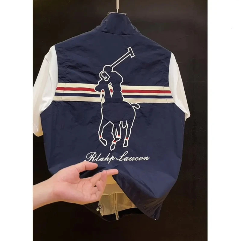 【高品质】欧洲站大牌顶奢刺绣马甲男士休闲百搭轻奢坎肩背心外套