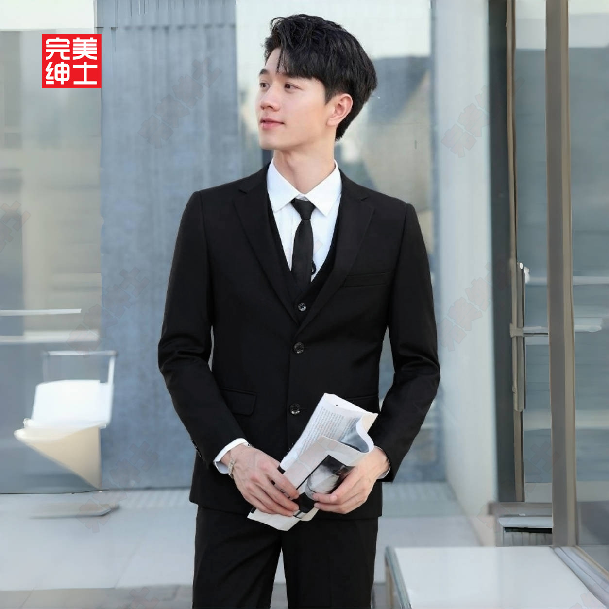 西装外套男士正装职业装大码套装商务办公制服新婚礼服伴郎春秋季